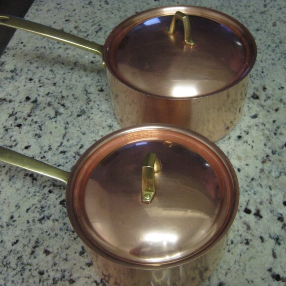 Revere Ware Vintage Solid Copper Cookware Set - Picture 5 of 12